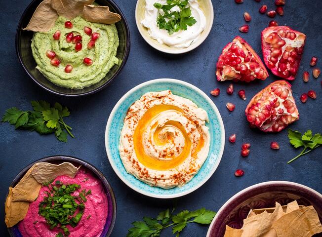 Hummus table